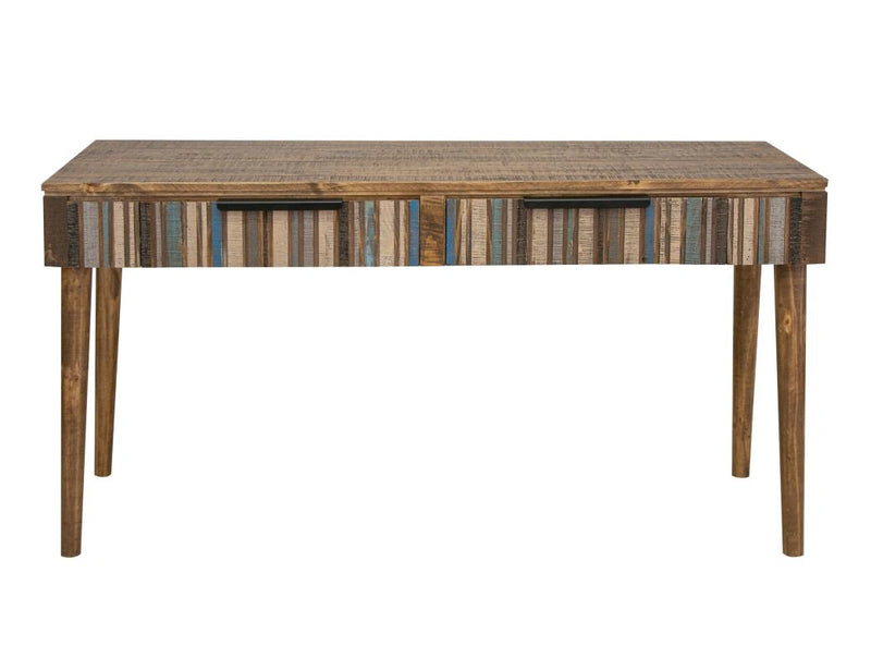 Tiza Desk, w/2 multicolor drawers