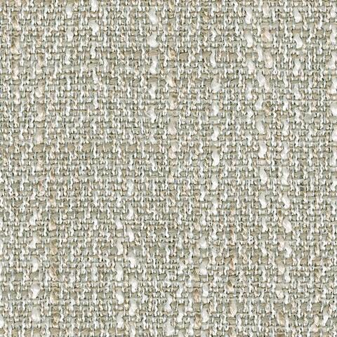 Ashley Furniture Asanti Ottoman with plush fabric and wooden legs, shown in a soft neutral color.