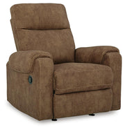 Ashley Furniture Edenwold recliner in a closed position, featuring plush upholstery and a comfortable, modern design.