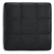 Ashley Furniture Barlin Mills oversized accent ottoman with plush fabric and tufted top, perfect for living room decor.