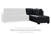 Ashley Furniture Barlin Mills sectional with chaise, featuring plush upholstery and modern design for stylish living room decor.