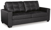 Ashley Furniture Barlin Mills living room set featuring a sectional sofa with plush cushions and neutral fabric in a modern design.