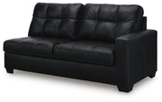 Ashley Furniture Barlin Mills sectional with chaise, showing a stylish L-shaped sofa with plush cushions and modern design.