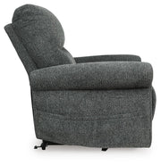 Ashley Furniture Aureta power lift recliner with plush upholstery and side controls for comfortable seating and easy lift assistance.
