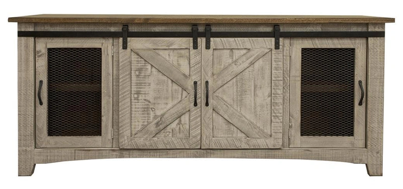 Pueblo Gray 4 Doors, 70" TV Stand
