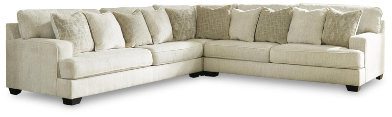 Ashley Furniture Rawcliffe living room set with sofa and loveseat in a modern upholstery, featuring plush cushions and stylish design.