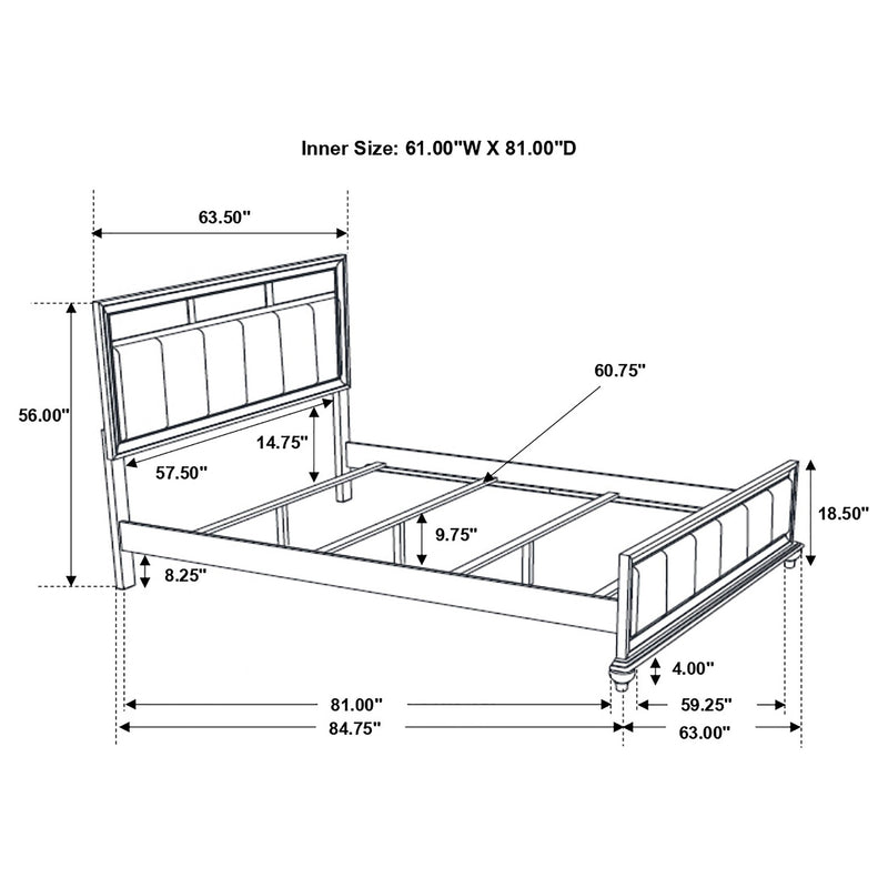Barzini Panel Bed