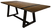 Urban Art dining table by International Furniture Direct featuring a modern wooden table with a sleek finish and sturdy design.