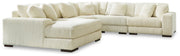 Ashley Furniture Lindyn living room set featuring a sofa and armchair with plush fabric and modern design.