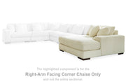 Ashley Furniture Lindyn sectional with chaise, modern fabric sofa with extended chaise lounge and plush cushions.