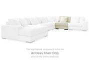 Ashley Furniture Lindyn sectional with chaise showing plush fabric and modern design in a spacious living room setting.