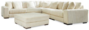 Ashley Furniture Lindyn living room set featuring a plush sofa and matching armchair in a modern design.