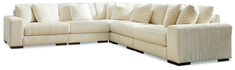 Ashley Furniture Lindyn living room set with sofa and loveseat, featuring plush cushions and modern design in a cozy living space.