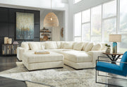 Ashley Furniture Lindyn living room set with sofa, loveseat, and coffee table in a modern, stylish living room.