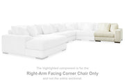 Ashley Furniture Lindyn sectional with chaise showing plush fabric, modern design, and spacious seating in a neutral color.