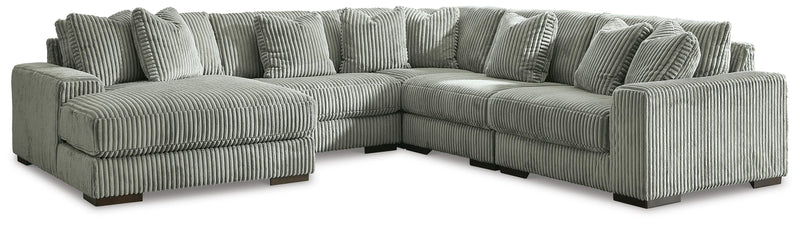 Ashley Furniture Lindyn living room set with plush sofa and matching armchair in a modern design.