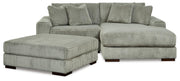 Ashley Furniture Lindyn living room set with sofa, loveseat, and armchair in a modern design with neutral upholstery.