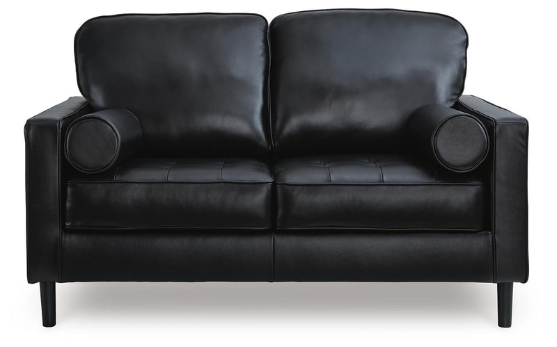Ashley Furniture Bryceview loveseat with plush cushions and modern design, shown from a head-on angle.