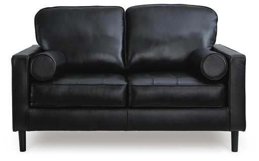 Ashley Furniture Bryceview loveseat with plush cushions and modern design, shown from a head-on angle.