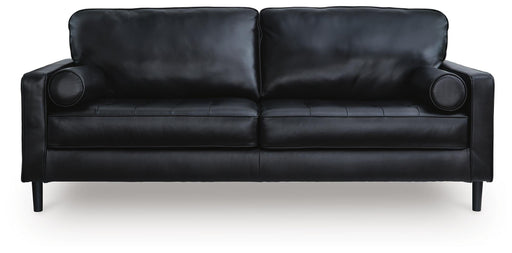 Ashley Furniture Bryceview sofa with plush cushions and neutral fabric, shown from a head-on perspective.