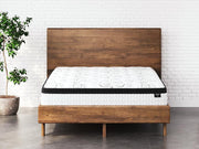 Ashley Furniture Chime 12-inch hybrid mattress in a box, showing the plush fabric surface and supportive construction.