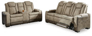 Ashley Furniture Next-Gen DuraPella living room set with sofa, loveseat, and armchair in a modern design with neutral upholstery.