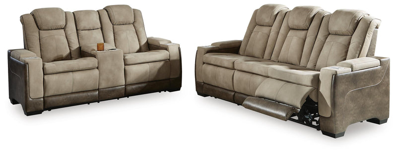 Ashley Furniture Next-Gen DuraPella living room set with sofa, loveseat, and armchair in a modern design with neutral upholstery.