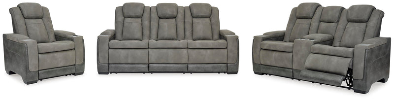 Ashley Furniture Next-Gen DuraPella living room set with sofa and armchair, upholstered in neutral fabric, modern design