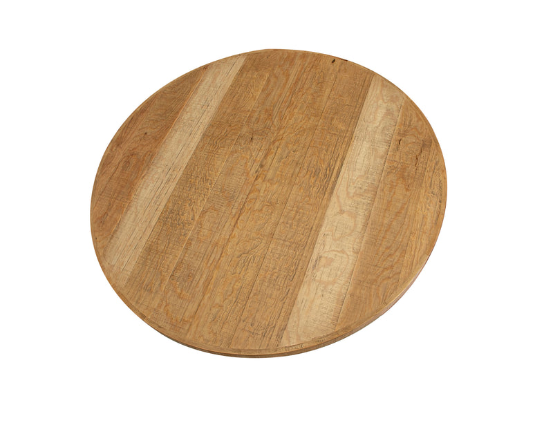 Marquez round dining table by International Furniture Direct with a wooden surface and sturdy legs, ideal for dining rooms.