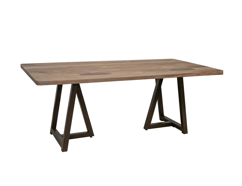 Natural Parota dining table by International Furniture Direct with a smooth wooden surface and sturdy design for kitchen or dining room.