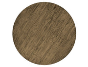 Round dining table by International Furniture Direct with a natural wood finish, ideal for family meals and gatherings.
