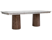 Rustic Sahara Dining Table by International Furniture Direct with a sturdy wooden surface and elegant design.