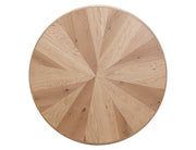 Giza round dining table by International Furniture Direct with a smooth wooden surface and sturdy legs for a stylish dining space.