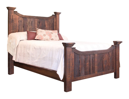 Madeira Queen Bed by International Furniture Direct featuring a rustic wooden frame and elegant design.