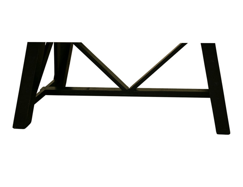 Loft brown dining table by International Furniture Direct, showcasing a sturdy wooden surface and classic design for dining rooms.