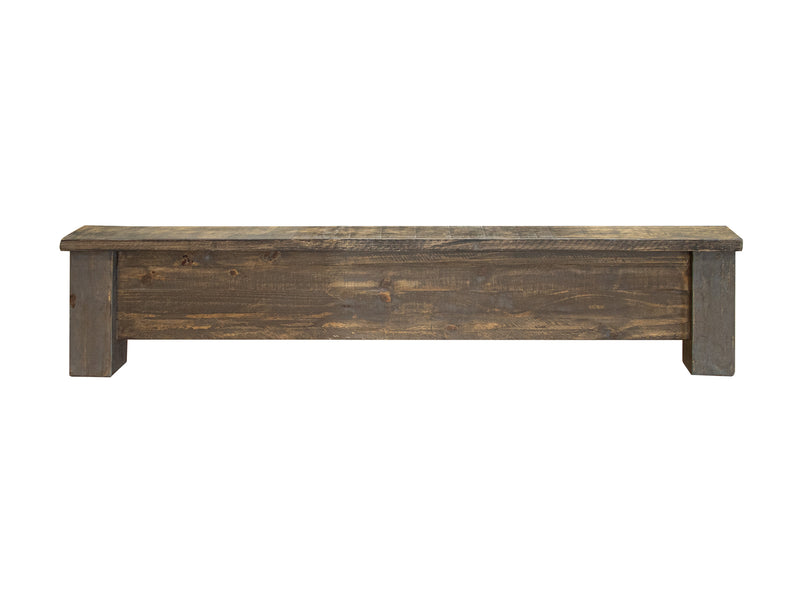 Loft Brown King Bed by International Furniture Direct with a sturdy wooden frame and classic design for a spacious bedroom.