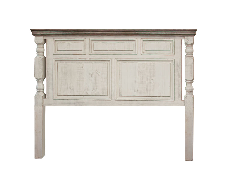 Stone Queen Bed by International Furniture Direct featuring a sturdy stone-look frame and classic design for a stylish bedroom.
