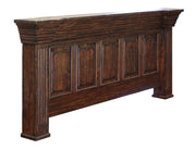 Terra Brown King Bed by International Furniture Direct featuring a sturdy wooden frame and rustic finish.