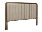 Mezquite upholstered queen bed with a sturdy frame and plush headboard by International Furniture Direct, shown in a modern bedroom setting.