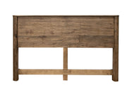 Olimpia King Bed by International Furniture Direct featuring a sturdy wooden frame with a classic design and natural wood finish.