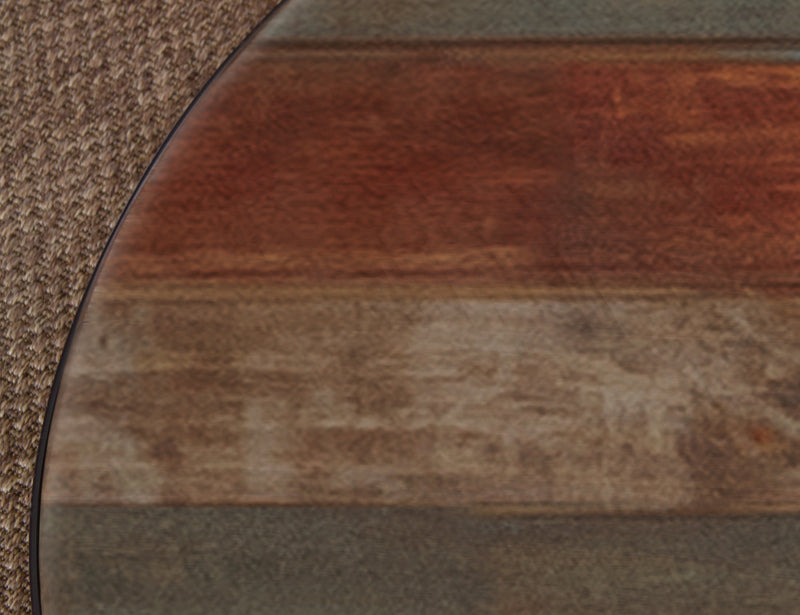 Antique bistro dining table with barrel design by International Furniture Direct, featuring rustic wood finish and sturdy construction.