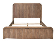 Elegant Mezquite Queen Bed by International Furniture Direct featuring a rustic wood finish and classic design.