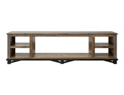 Loft Brown Electric Fireplace by International Furniture Direct showing a modern fireplace with a brown finish and realistic flame display.