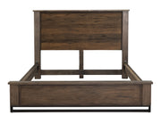 Natural Teca king bed by International Furniture Direct with a sturdy wooden frame and elegant design.