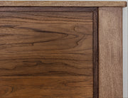 Natural Teca king bed by International Furniture Direct featuring a solid wood frame and elegant design for a classic bedroom look.