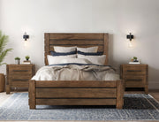 International Furniture Direct Merida king bed with a solid wood frame and classic design, showcasing a sturdy, elegant bedroom centerpiece.
