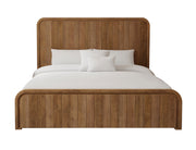 King bed from International Furniture Direct's Mezquite collection with a rustic wood finish and sturdy frame.