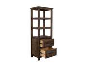 Modern Dutton wall unit entertainment center by International Furniture Direct with open shelves and closed cabinets for TV and media storage.