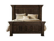 King bed from International Furniture Direct's Desire collection with a wooden frame and elegant headboard design.