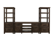 Modern Dutton wall unit entertainment center by International Furniture Direct with shelves and storage compartments.